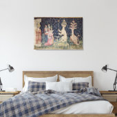 De verrijking van het beest canvas afdruk (Insitu (Slaapkamer))