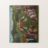 De verrijking van het mystieke lampje, het gehenta legpuzzel (Verticaal)