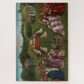 De verrijking van het mystieke lampje, het gehenta legpuzzel (Verticaal)