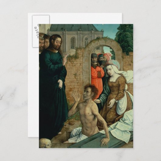De verrijzenis van Lazarus Briefkaart (Voorkant / Achterkant)