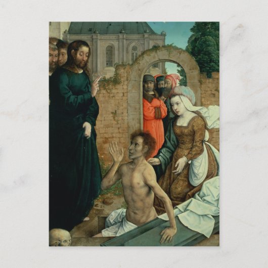 De verrijzenis van Lazarus Briefkaart (Voorkant)