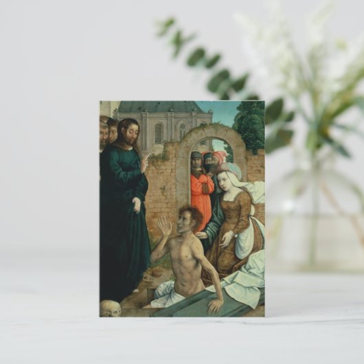 De verrijzenis van Lazarus Briefkaart (Staand voorkant)