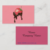 De Verrukking van de aardbei! Visitekaartje (Voorkant / Achterkant)