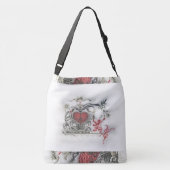 De verrukte Bos Grote Zak Crossbody Tas (Achterkant)