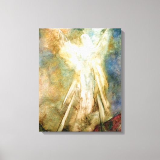 De verschijning, de druk van de engelkunst op canv canvas afdruk (Voorkant)
