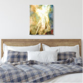 De verschijning, de druk van de engelkunst op canv canvas afdruk (Insitu (Slaapkamer))