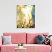 De verschijning, de druk van de engelkunst op canv canvas afdruk (Insitu (Woonkamer))