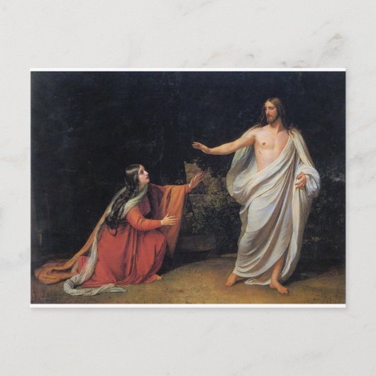 De verschijning van Christus aan Mary Magdalene Briefkaart (Voorkant)
