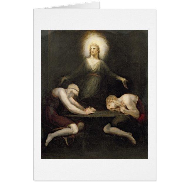 De verschijning van Christus in Emmaus, 1792 (olie (Voorkant)