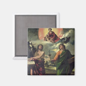 De verschijning van de Virgin to the Saints John Magneet (Voorkant / Achterkant)