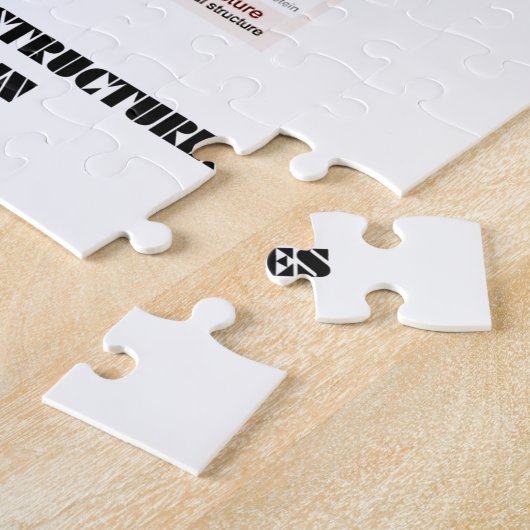 De verschillende eiwitstructuren (biologie) legpuzzel (Zijkant)