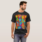 De verschillende reacties van vrouwen t-shirt (Voorkant volledig)