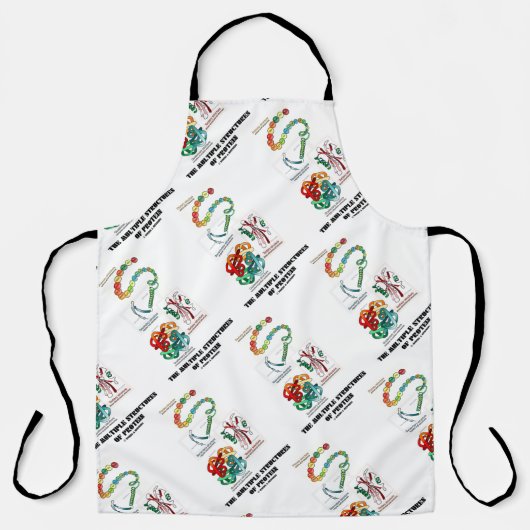 De verschillende structuren van de eiwitbiologie schort (Voorkant)