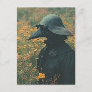 De Verschrikkelijke Pestdokter in de Retro Weide Briefkaart