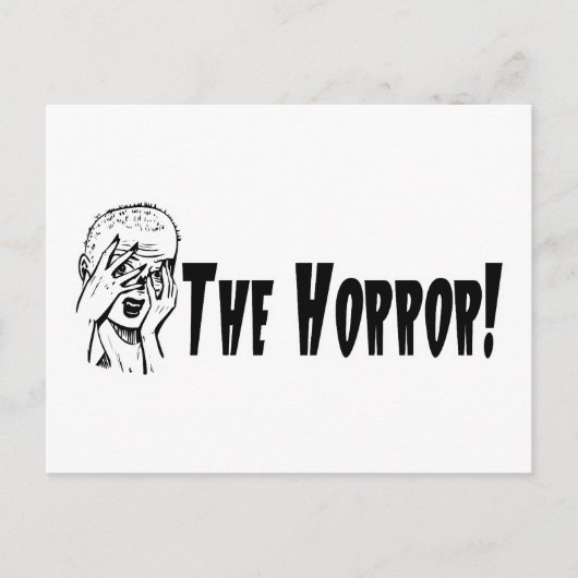 De verschrikking! Freaky Girl Briefkaart (Voorkant)