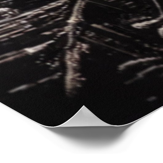 De verschrikking van de verwoeste stad | AI Art Po Poster (Hoek)