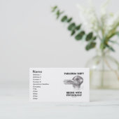 De verschuiving van het paradigma begint met psych visitekaartje (Staand voorkant)