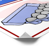 De verse Eieren, het Bedrijfs Teken, voegen of gev Poster (Hoek)