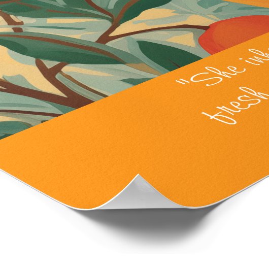 De verse granaatappel poster (Hoek)