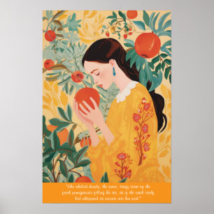 De verse granaatappel poster