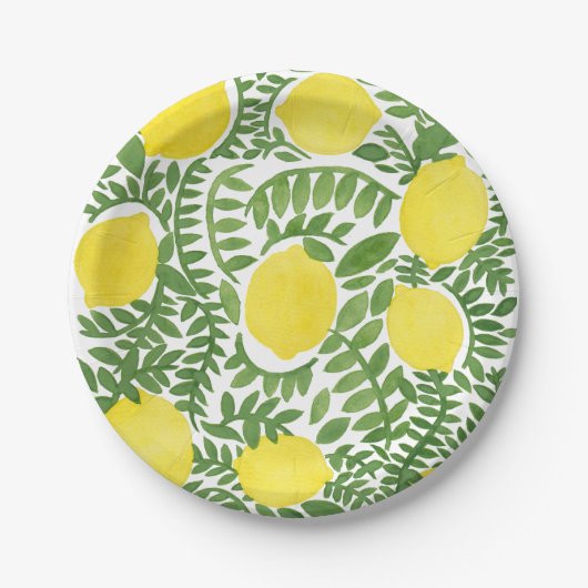 De verse Lemon-boom Papieren Bordje (Voorkant)