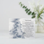 De Verse Sporen van inspirerend Giften Briefkaart (Staand voorkant)