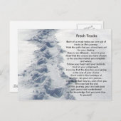 De Verse Sporen van inspirerend Giften Briefkaart (Voorkant / Achterkant)