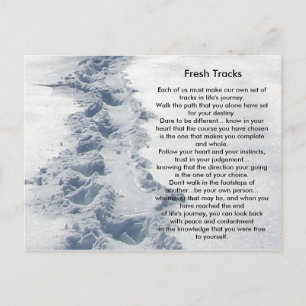 De Verse Sporen van inspirerend Giften Briefkaart