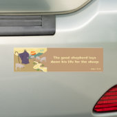 De Verse van de Bijbelse Manuscript van Good Sheph Bumpersticker (Op auto)