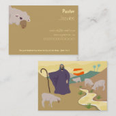 De Verse van de Bijbelse Manuscript van Good Sheph Visitekaartje (Voorkant / Achterkant)