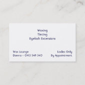 De Versie van de Lounge van de golf REALY Definiti Visitekaartje (Achterkant)