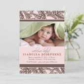 De versierd Bloemen (roze) Aankondiging van de (Staand voorkant)