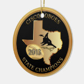 De versiering van de Champions van de Staat van Ci Keramisch Ornament (Links)