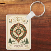 De Versiering van Winterwonder Sleutelhanger (Achterkant)