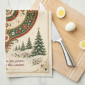 De Versiering van Winterwonder Theedoek (Quarter Fold)