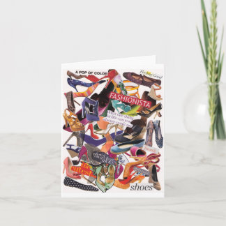 De Verslaving Notecard van de schoen Kaart