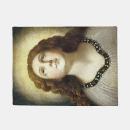 De versleten soep (Angelic Young Religious Woman) Deurmat