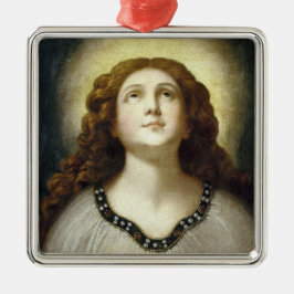 De versleten soep (Angelic Young Religious Woman) Metalen Ornament