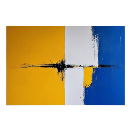 De versmelting van kleuren perfect poster (Voorkant)