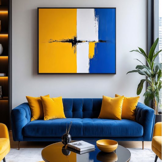 De versmelting van kleuren poster