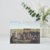 De versnijding van de tarwe in de Artois, 1857 Briefkaart (Staand voorkant)