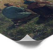 De versnijding van de tarwe in de Artois, 1857 Poster (Hoek)