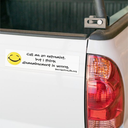 De versnippering is verkeerd. bumpersticker (Op Truck)
