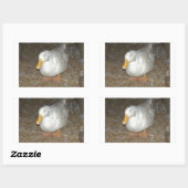 De verste eend op aarde rechthoekige sticker (Vel)