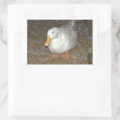 De verste eend op aarde rechthoekige sticker (Tas)