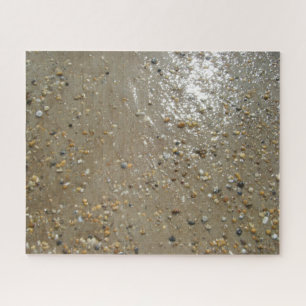 De verstelstallen van de rand van het water bedekk legpuzzel