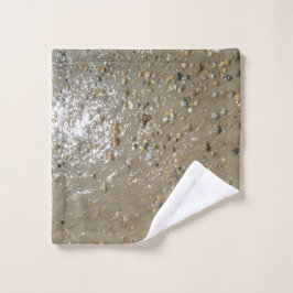 De verstelstallen van de rand van het water bedekk washandje