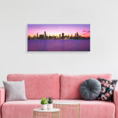 De Verstorte Druk van het Canvas - de Veldlijn van Afdruk (Insitu (Woonkamer))