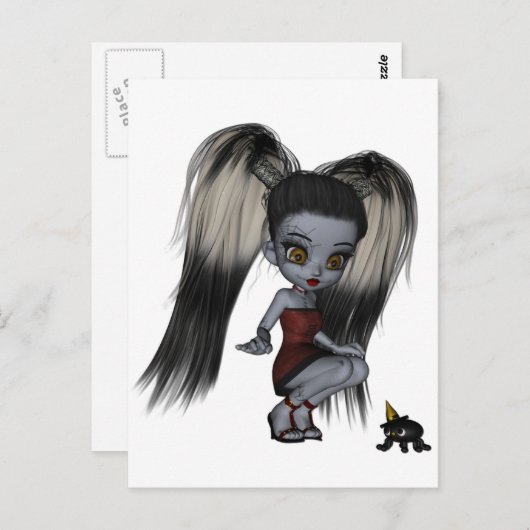 De Versuftheid Zizi van Ragdoll Briefkaart (Voorkant / Achterkant)