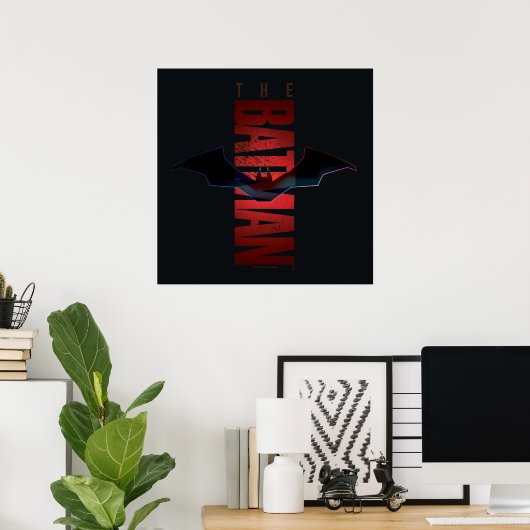 De Verticale Logo Batman Poster (Thuiskantoor)